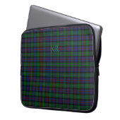 Argyll District Tartan mit Monogramm/Name Laptopschutzhülle (Vorderseite Links)