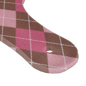Argyll Golf Pattern Pink & Brown Custom Seine & He Schneidebrett (Ecke)