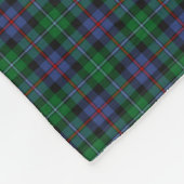 Argyll Scotland District Tartan Fleece Blanket (Ecke)