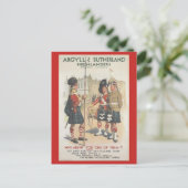 Argyll und Sutherland Highlanders Postkarte (Stehend Vorderseite)