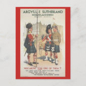 Argyll und Sutherland Highlanders Postkarte (Vorderseite)