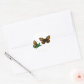Argynnis aglaja runder aufkleber (Umschlag)