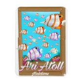 Ari Atoll Maldives Reiseplakat Magnet (Vertikal)