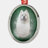 Ari the Samoyed Ornament Aus Metall (Links)