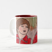 Ari u. Uzi Zweifarbige Tasse (Vorderseite Links)