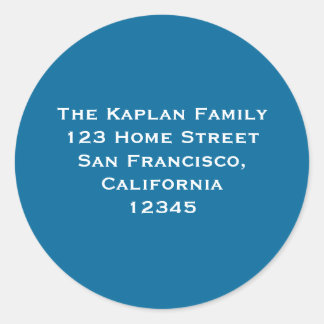 Ari Yonatan 1,5" Rücksendeadresse Umschlag Aufkleb Runder Aufkleber