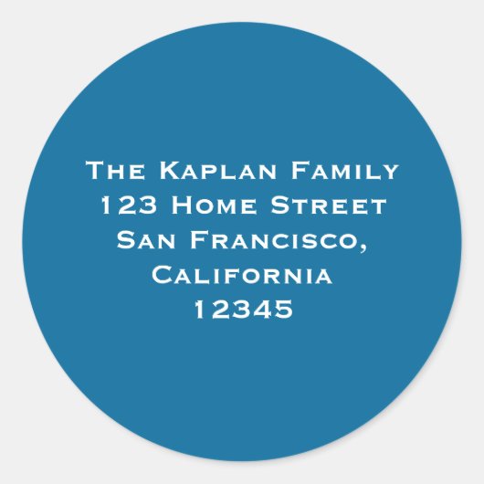 Ari Yonatan 1,5" Rücksendeadresse Umschlag Aufkleb Runder Aufkleber (Vorderseite)