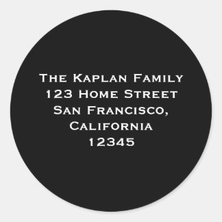 Ari Yonatan 1,5" Rücksendeadresse Umschlag Aufkleb Runder Aufkleber