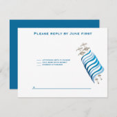 Ari Yonatan Torah Bar Mitzvah RSVP Karte (Vorne/Hinten)