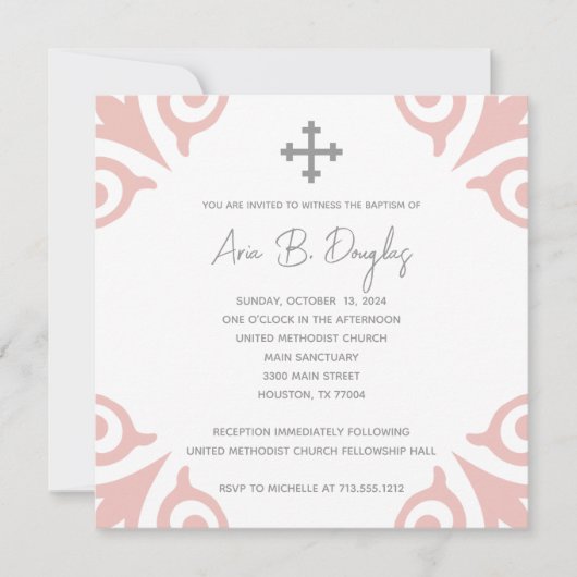 Aria Baptism Einladung (Vorderseite)