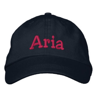 Aria bestickt Baseball Cap Navy Hot Pink Bestickte Baseballkappe