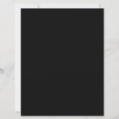 Aria | Black Beige Elegant Wedding Bar Sign (Rückseite)