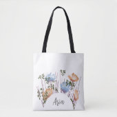 Aria Floral Monogramm  Tasche (Vorderseite)