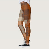 Aria Grace Autumn Hearth Cozy Plaid Pattern Fire Leggings (Links)