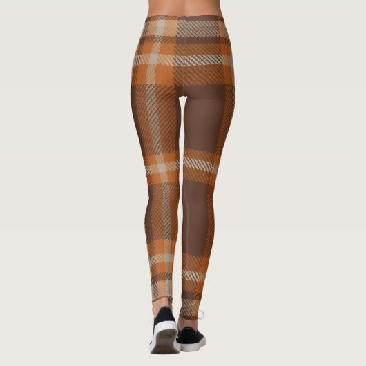 Aria Grace Autumn Hearth Cozy Plaid Pattern Vol 11 Leggings (Rückseite)