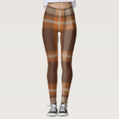 Aria Grace Autumn Hearth Cozy Plaid Pattern Vol 11 Leggings (Vorderseite)