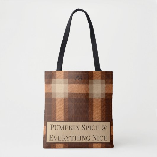 Aria Grace Autumn Hearth Cozy Plaid Pattern Vol 17 Tasche (Vorderseite)
