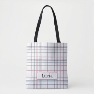Aria Grace Frost & Sky Nordic Karomuster Name Tasche