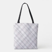 Aria Grace Frost & Sky Nordic Karomuster Name Tasche (Rückseite)