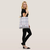 Aria Grace Frost & Sky Nordic Karomuster Name Tasche (Am Model)