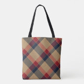 Aria Grace Kamel-Erbe Britisches Tartan Karo Tasche (Rückseite)