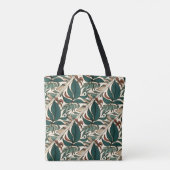 Aria Grace Linear Rhythm Botanical Line Art Druck Tasche (Rückseite)
