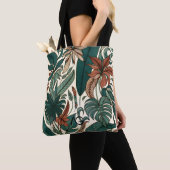 Aria Grace Linear Rhythm Botanical Line Art Druck Tasche (Von Nahem)