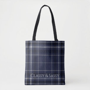 Aria Grace Midnight Eleganz Luxus-Karomuster Tasche