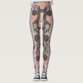Aria Grace Urban Bloom Architectural Floral Design Leggings (Vorderseite)
