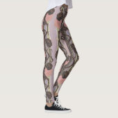 Aria Grace Urban Bloom Architectural Floral Design Leggings (Rechts)