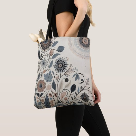 Aria Grace Urban Bloom Graphic Mandala Pattern Tasche (Von Nahem)