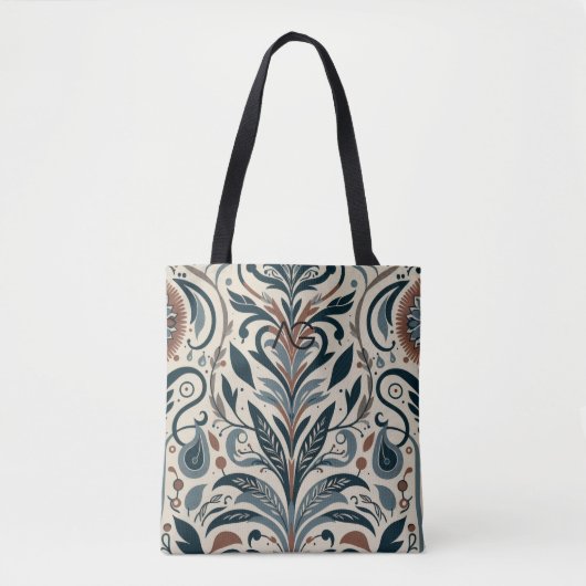 Aria Grace Urban Bloom Linear Abstract Print Tasche (Vorderseite)