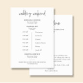 ARIA | Hochzeitsprogramm Willkommenskarte Einladung