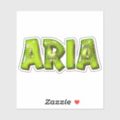 Aria Name Kiwi Design Aufkleber Sticker (Blatt)