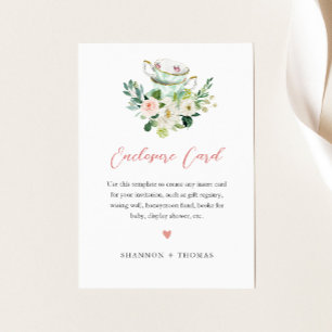 ARIA Tea Party Dusche Einladungskarte