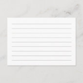 ARIA Tea Party Wedding Advice Card Begleitkarte (Rückseite)