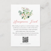 ARIA Tea Party Wedding Honeymoon Fund Wish Begleitkarte (Vorderseite)