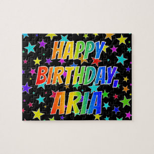 "ARIA" Vorname, Spaß "GLÜCKLICHER BIRTHTAG" Puzzle
