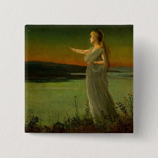 Ariadne bei Naxos John Atkinson Grimshaw Button (Vorderseite)