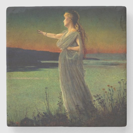 Ariadne bei Naxos John Atkinson Grimshaw Steinuntersetzer (Vorderseite)