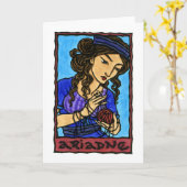 Ariadne Greeting Card Karte (Gelbe Blume)