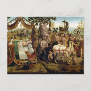 Ariadne in Naxos, aus der Geschichte von Theseus ( Postkarte