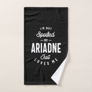 Ariadne Personalisiert Name Geburtstagsgeschenk Handtuch