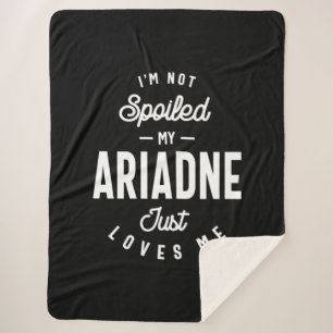 Ariadne Personalisiert Name Geburtstagsgeschenk Sherpadecke