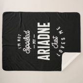 Ariadne Personalisiert Name Geburtstagsgeschenk Sherpadecke (Vorderseite (Horizontal))