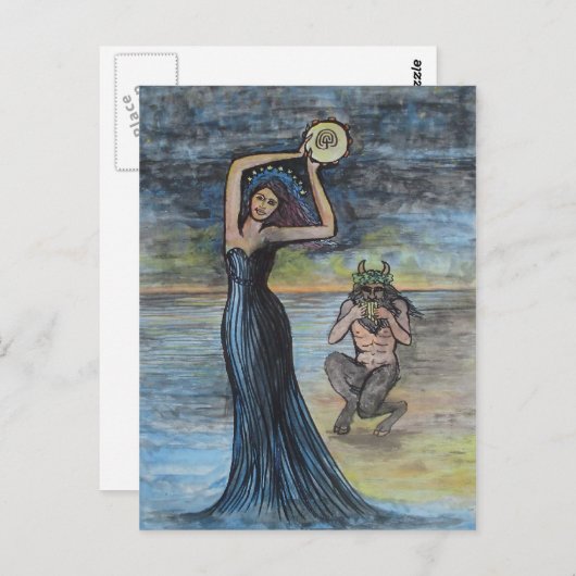 Ariadne und Dionysus Postkarte (Vorne/Hinten)
