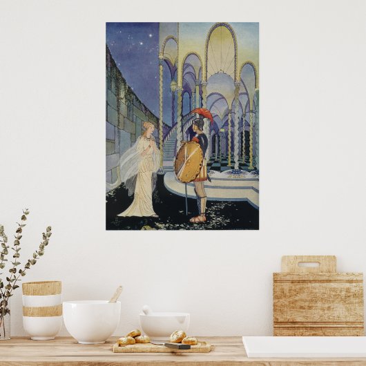 Ariadne und Theseus Poster (Küche)