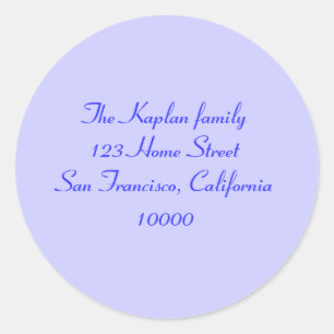 Ariana Bat Mitzvah Umschlag Aufkleber