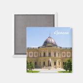Ariana Museum Genfer Magnet (Vorderseite/Rückseite)
