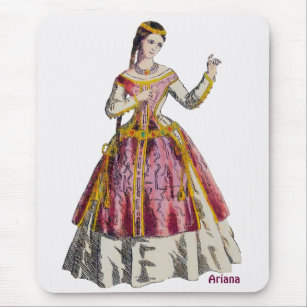 ARIANA ~ Personalisierte ~spanische Lady of Rank Mousepad